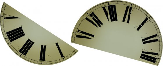 Wanduhr zum Aufkleben 