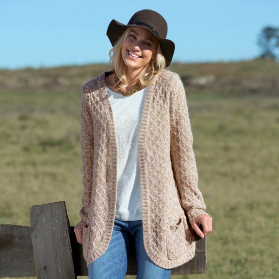 Strick-Cardigan,beig-mel.54/56 54 | Beige-meliert