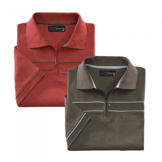 Freizeitshirt mit Reissverschluss - Set
