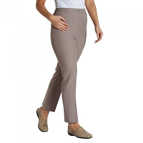 Hose,Zierschließe,taupe,38 38 | Taupe