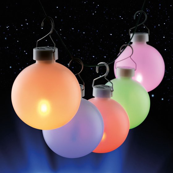 LED-Outdoor-Partykugeln 5er-Set 