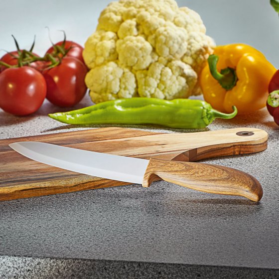 Keramik-Messerset in Holzoptik 