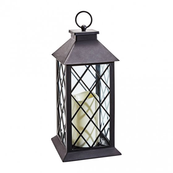 LED-Laterne mit Kerze 