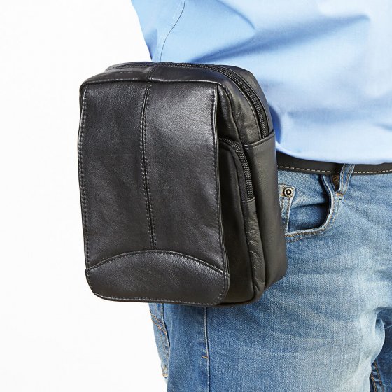 Echtleder-Gürteltasche