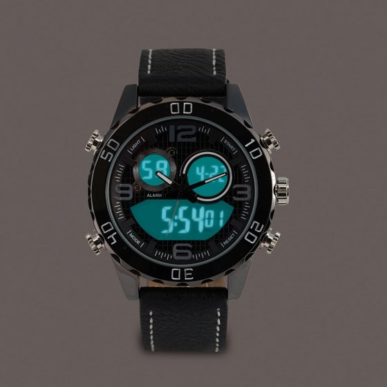 IHR GESCHENK: MULTI-CHRONOGRAPH „DUAL TIME“