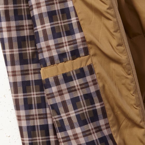 Jacke m. abnehmbaren Ärmeln,ca XL | Camel