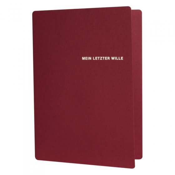 Mappe „Mein letzter Wille” 