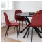 Stuhl Savannah Velvet Rot - 3