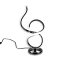 LED Tischlampe 38 cm Spirale Silber - 3