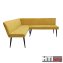 Eckbank 154 x 195 cm Mesilla Gelb kurzer Schenkel links - 3