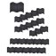 Beetumrandung Nessa Wave 24-teilig Schwarz - 3