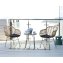 Balkonmöbel Set 3-teilig Rattan Optik mit Tisch und 2 Stühlen - 3