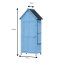 Praktischer Gartenschrank mit Ablage Stauraum für alle Gartengeräte - 3
