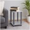 Moderner Beistelltisch in Grau mit Ablage - 3