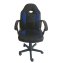Schreibtischstuhl Junior höhenverstellbar ergonomischer Drehstuhl Schwarz-Blau - 3