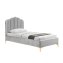Polsterbett 90 x 200 cm Yoris Grau - 3