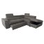 Couch Sandy mit Ottomane rechts Grau - 3