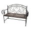 Metall Gartenbank mit Mosaik Sitzfläche Vintage Gartenbank 109 cm - 3