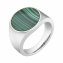 Ring 925 Silber rhodiniert Malachit - 3