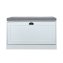 Schuhschrank Thekla 1 Klappe 80 cm Weiß mit Sitzkissen - 3