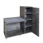 Schuhschrank mit Sitzbank Thekla Betonoptik - 3