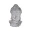 Buddhakopf Figur aus Zement in Grau matt Asiatische Dekoration für Innen und Außen - 3