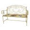 Gartenbank Flowers and Plants creme Metallbank mit Motiv Sitzfläche 109 cm - 3