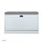 Schuhschrank Thekla 1 Klappe 80 cm Weiß mit Sitzkissen - 3