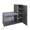 Schuhschrank mit Sitzbank Thekla Betonoptik - 3