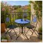 Gartentisch Metall Schwarz Mosaik - 3