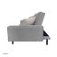 Modernes Schlafsofa 3-Sitzer Grau Klappsofa mit Schlaffunktion - 3