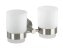 Zahnputzbecher Duo Mod. Bosio Edelstahl matt, rostfrei - 3