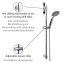 Brauseset Mod. Young Chrom, Länge Stange: 66 cm - 3