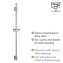 Duschstange Mod. Classic Chrom 90 cm, Länge Stange: 90 cm - 3