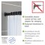 Teleskop-Duschstange Mod. Luz 110 - 185 cm, Schwarz, ausziehbar, aus rostfreiem Aluminium - 3