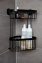 Eckregal 2 Etagen Mod. Classic Plus Black mit Vacuum-Loc® Adapter, Befestigen ohne bohren - 3