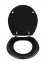 WC-Sitz Mod. Prima Schwarz Matt, MDF, FSC® zertifiziert - 3