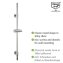 Duschstange Mod. Basic Chrom, 66 cm - 3