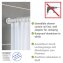 Teleskop-Duschstange Mod. Luz 70 - 115 cm, Weiß, aus rostfreiem Aluminium - 3