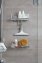 Vacuum-Loc® Wandablage mit Haken Mod. Quadro Edelstahl, Befestigen ohne bohren - 3