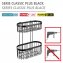 Wandregal 2 Etagen Classic Plus Black, mit hochwertigem Rostschutz - 3