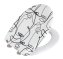 WC-Sitz Duroplast Mod. Faces, aus antibakteriellem Duroplast - 3