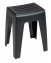 Badhocker Mod. Kumba Schwarz, stabile Qualität aus Kunststoff - 3