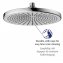 Regenduschkopf Ultimate Shower Chrom/Weiß, Ø 25 cm - 3