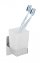 Turbo-Loc® Zahnputzbecher Genova Shine, abnehmbarer Becher aus satiniertem Glas - 3