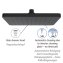 Regenduschkopf Automatic Cleaning Schwarz, 25 x 17 cm - 3