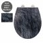 Premium WC-Sitz Mod. Slate Rock mit Relief, aus antibakteriellem Duroplast - 3