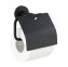 Toilettenpapierhalter Edelstahl Mod. Bosio Black matt mit Deckel, rostfrei - 3