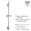 Duschstange Mod. Classic Chrom 70 cm, 70 cm - 3