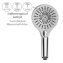 Duschkopf Mod. Ultimate Shower Chrom/Weiß, Ø 13 cm - 3